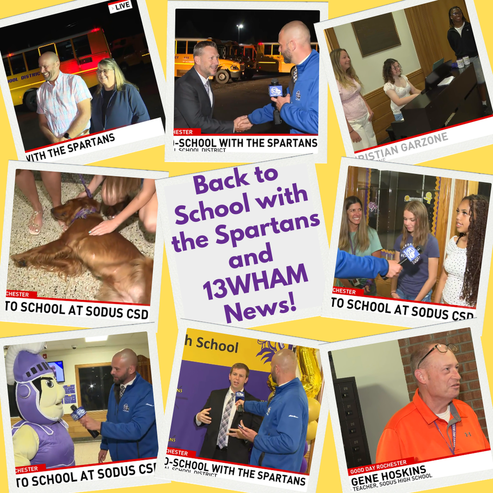 Back to School with the Spartans and 13WHAM!