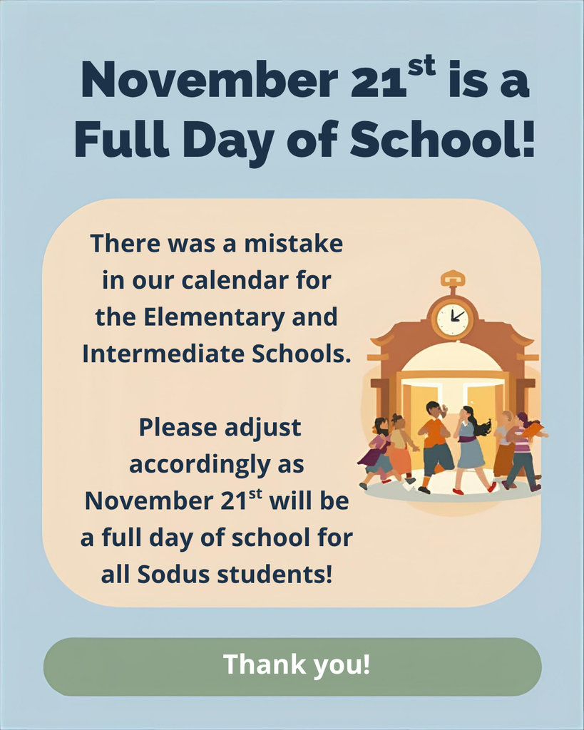 November 21st is a full day of school