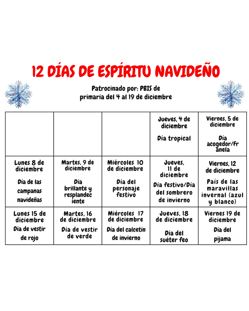 12 dias de espiritu navideno