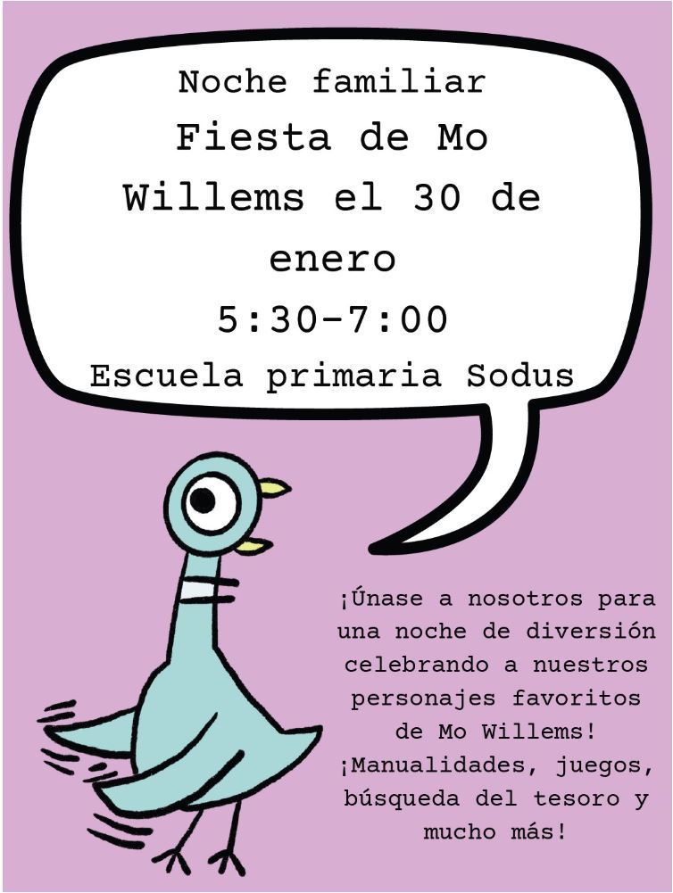 Escuela primaria noche familiar - el 30 de enero, 5:30-7:30 pm