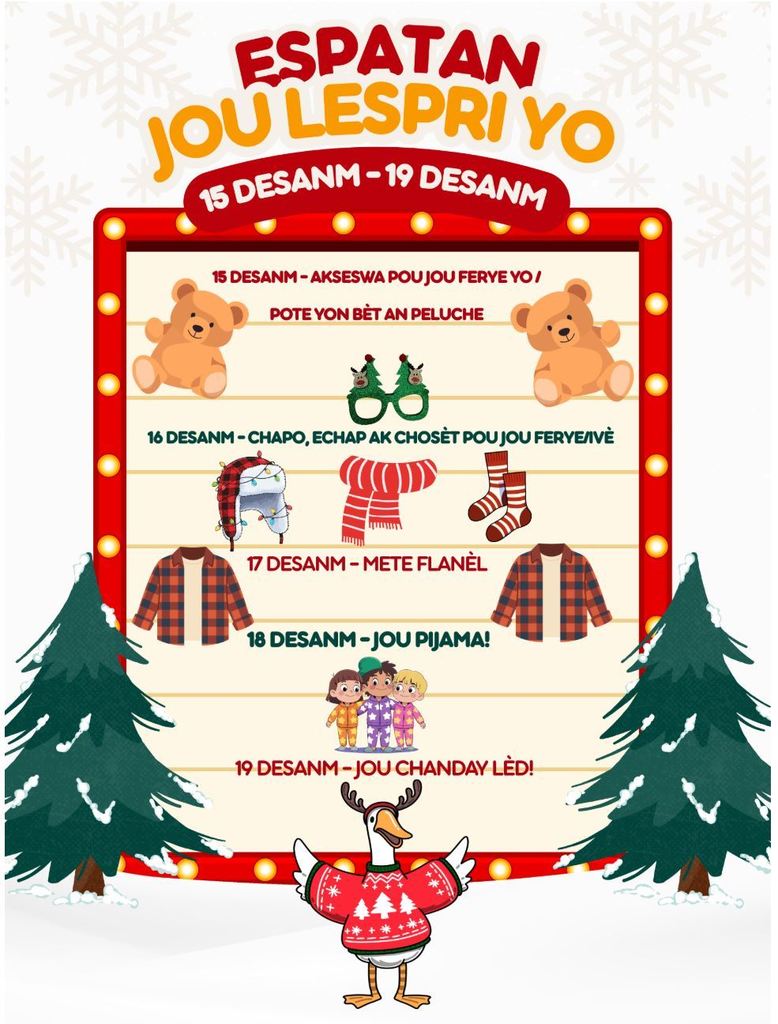 Espartan Jou Lespri Yo 15-19 Desanm