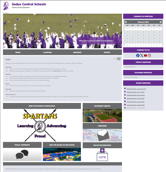 New Board of Education Portal!