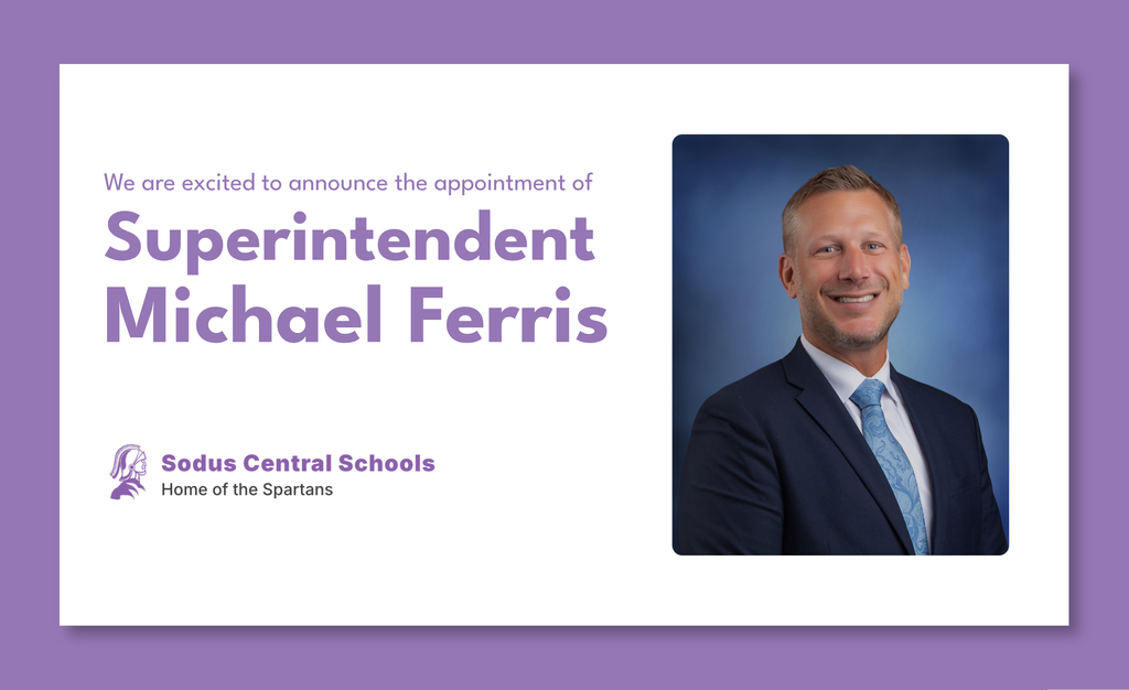 We are excited to announce the appointment of Superintendent Michael Ferris!