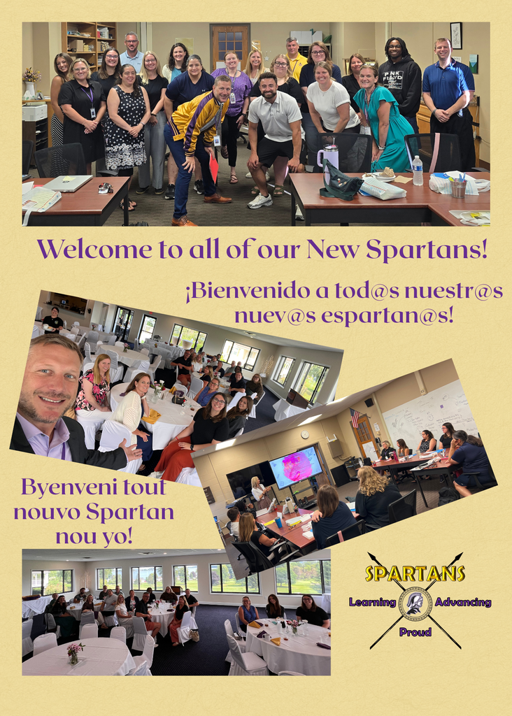 Welcome to our New Spartans!
