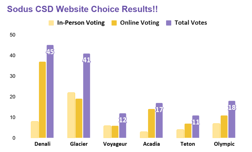 Sodus CSD Website Design Results