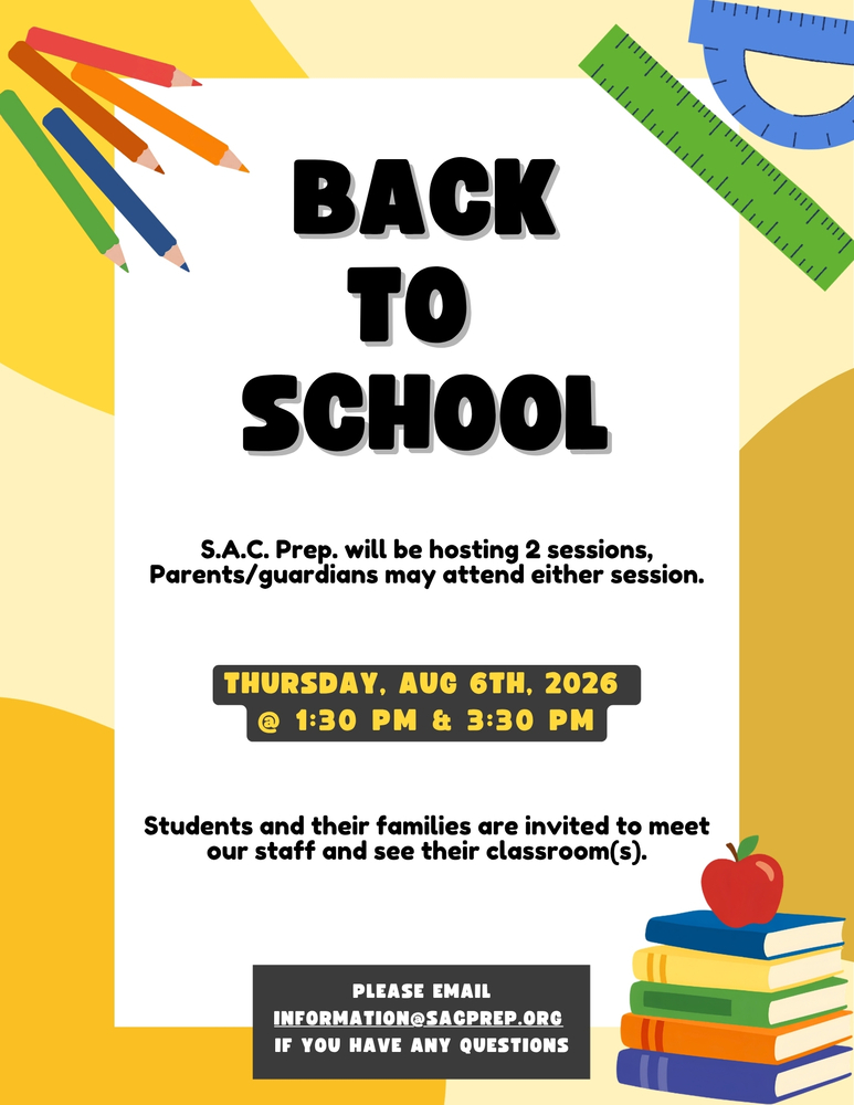 2026-2027 Back 2 School Night