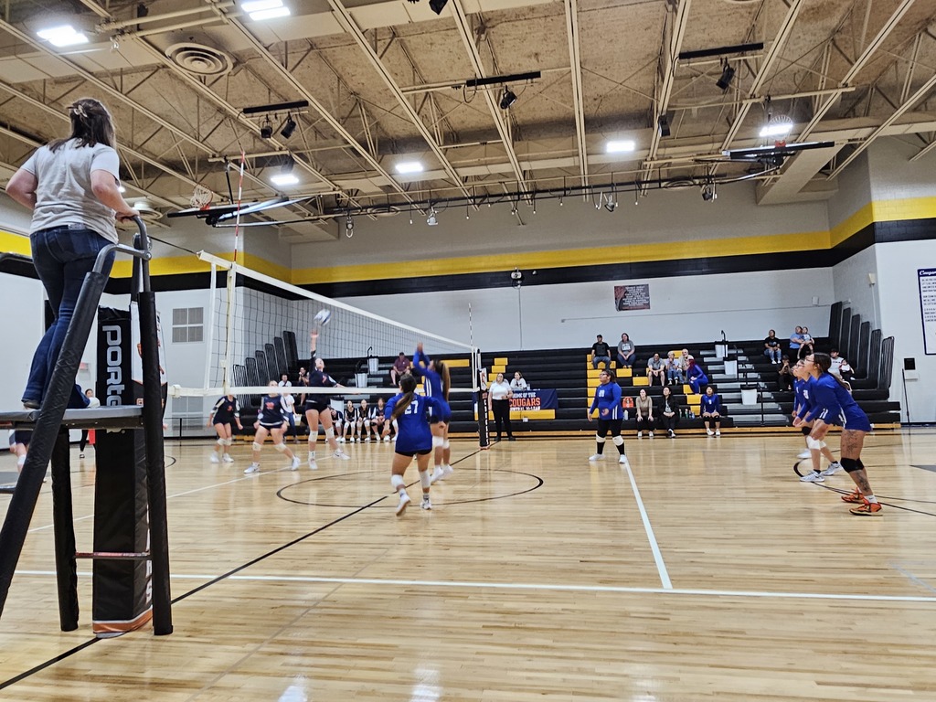 Solen Sioux JV Volleyball team in action, playing strong defense during their winning match against Central McLean!