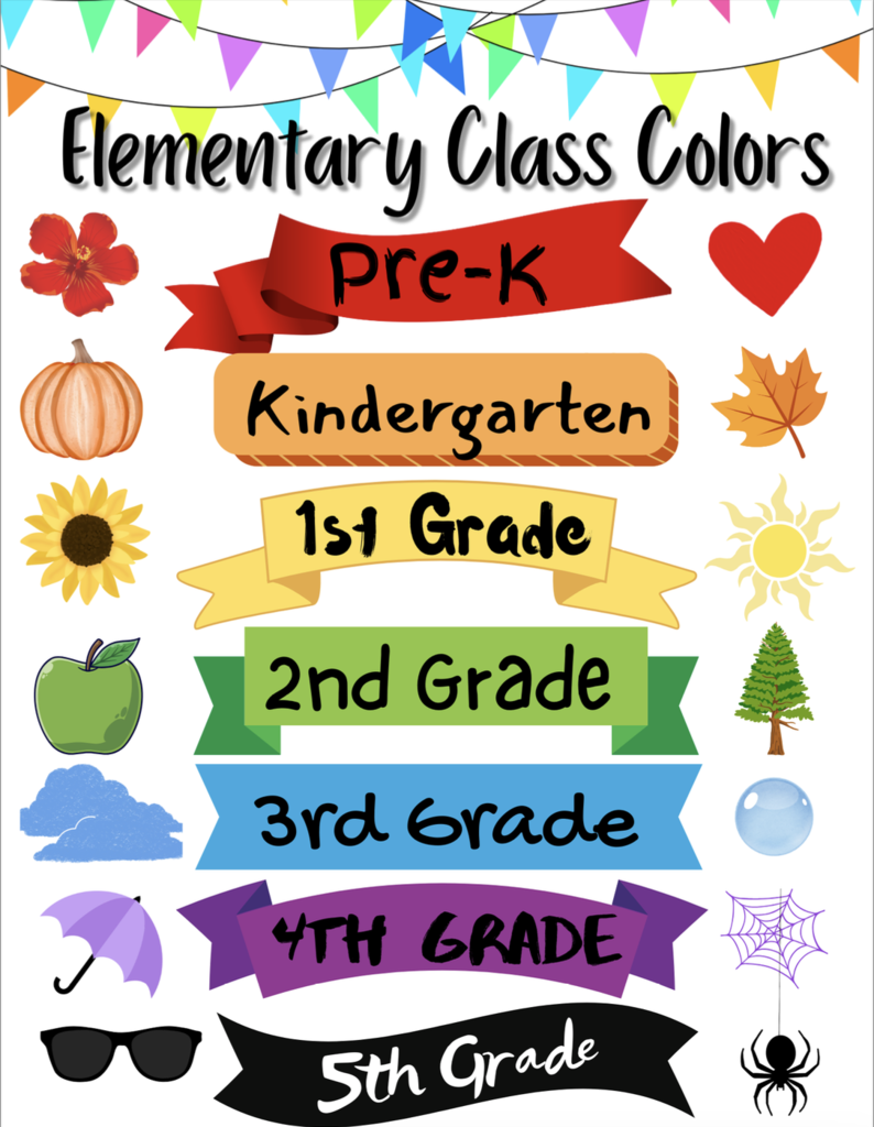 Elementary Class Colors