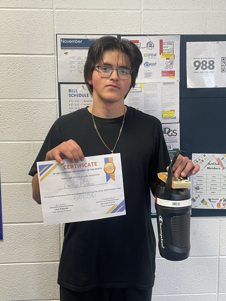 Student of the Month October