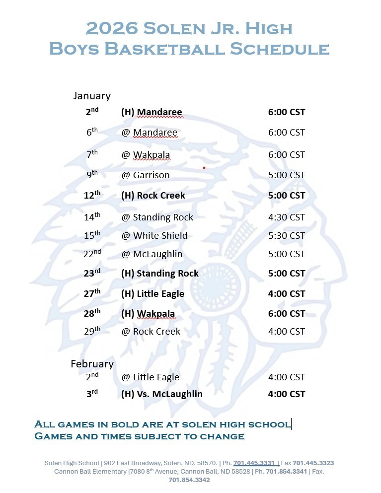 Jr. High Boys Basketball
