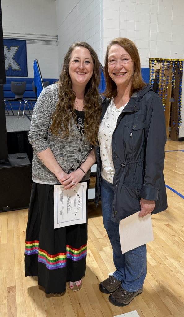 Sarah Morin and Deb Roberts are recognized for at least 15 years of service. Not pictured is Blake Isbell.