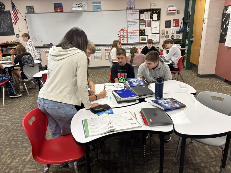 8th grade reviewing scientific notation 