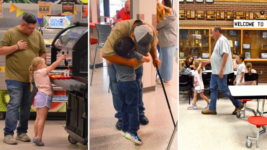 Photo collage from Grandparents Day