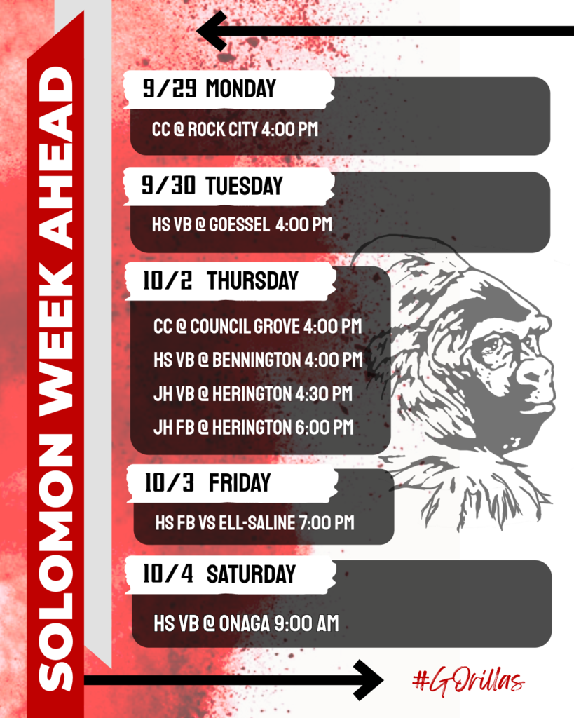 Solomon Week Ahead