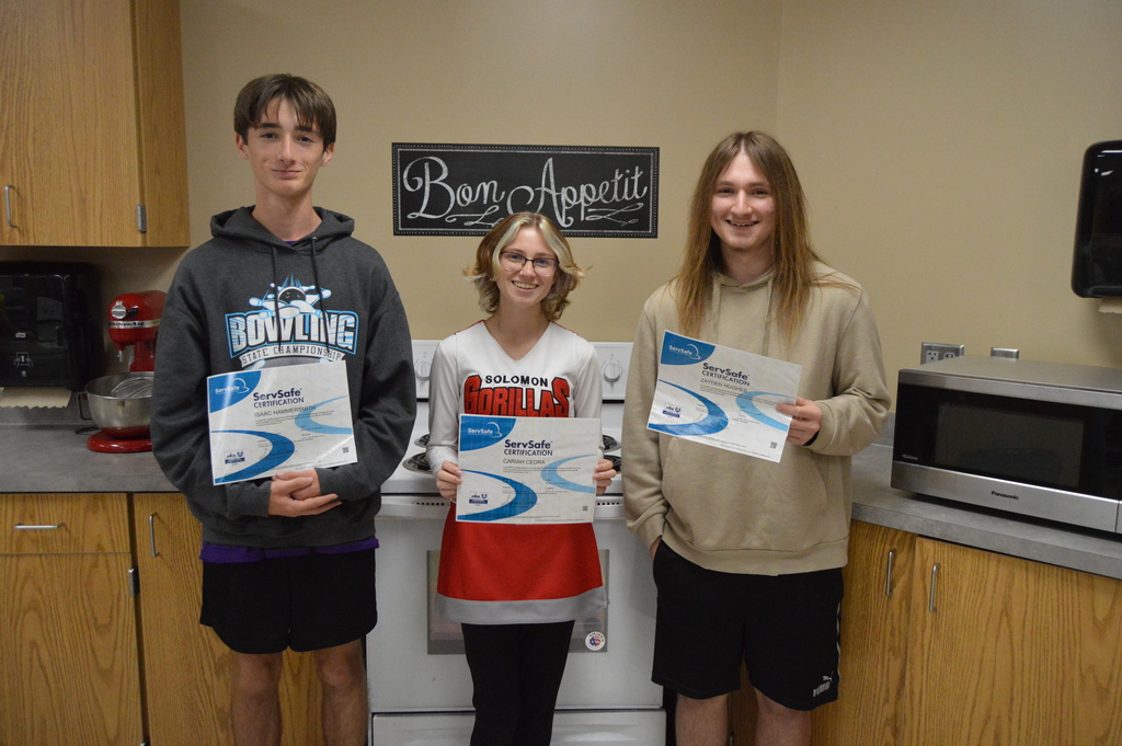 Serve Safe Certificate completers