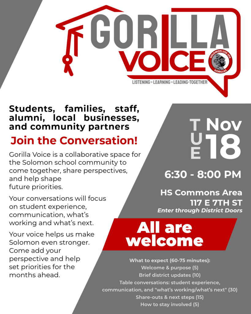 Gorilla Voice event ad