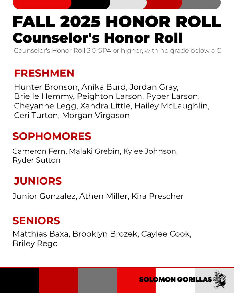 Counselors Honor Roll