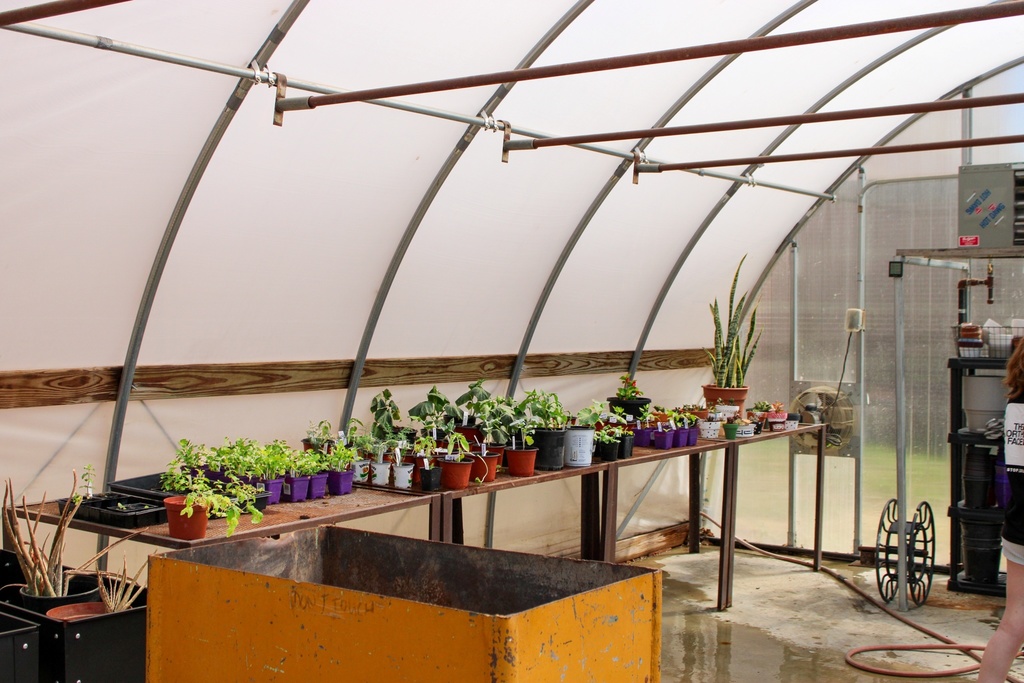 long range image of greenhouse