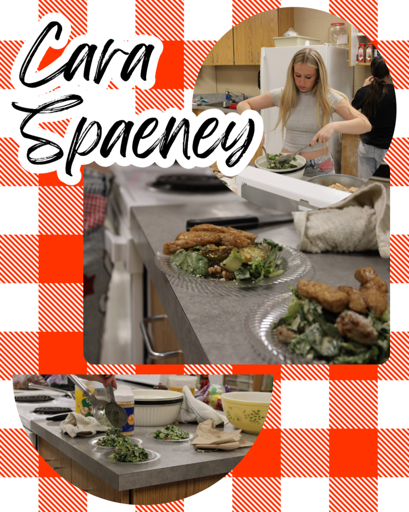 collage of student during culinary challenge