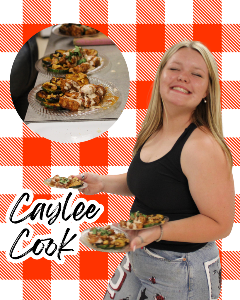 collage of student during culinary challenge