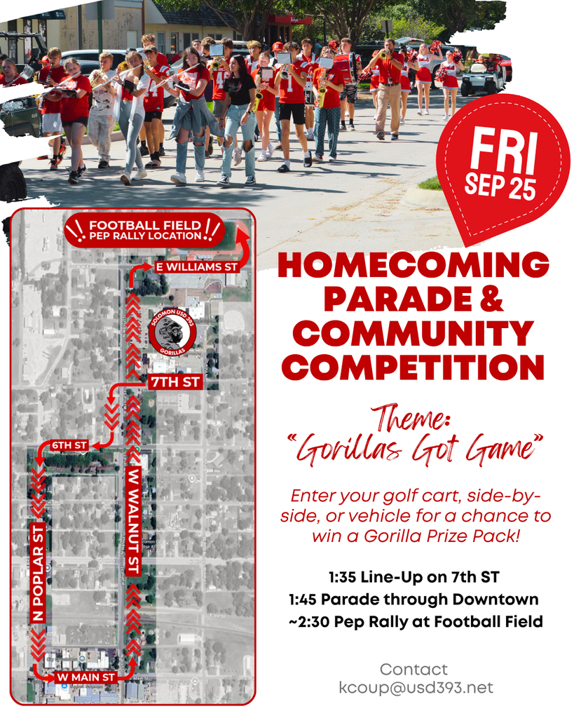 homecoming parade announcement