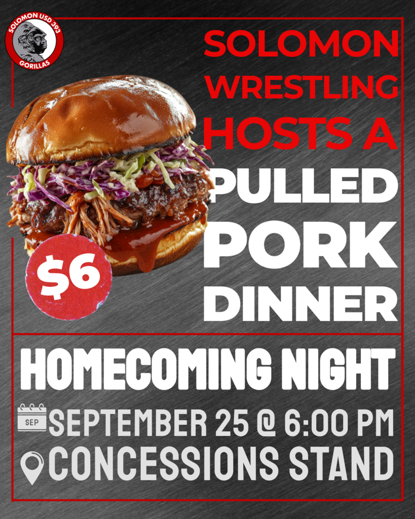 wrestling pulled pork dinner ad