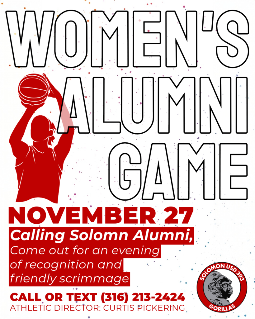 woman's alumni game on november 27 advertisement