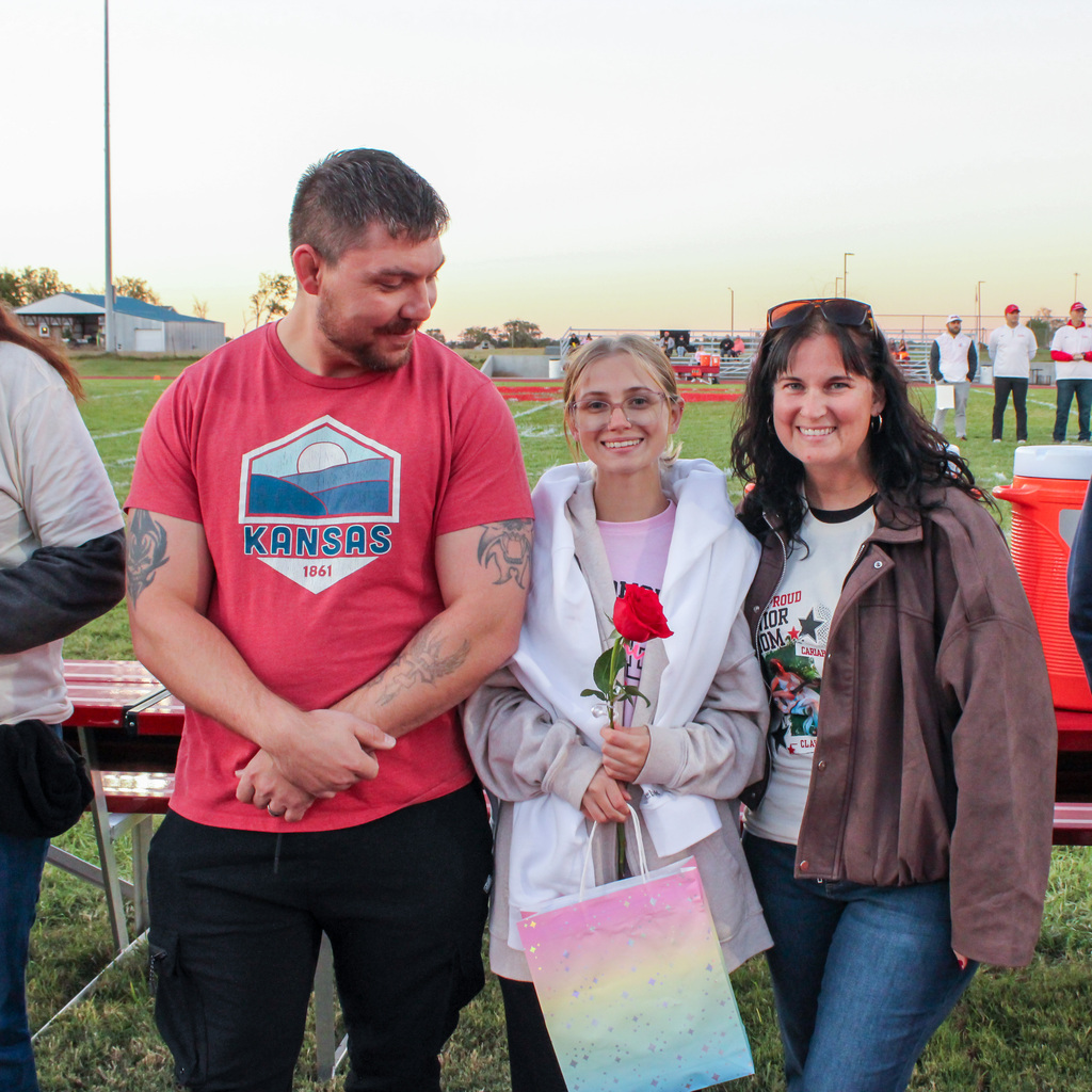 Cross Country Senior Night ceremony