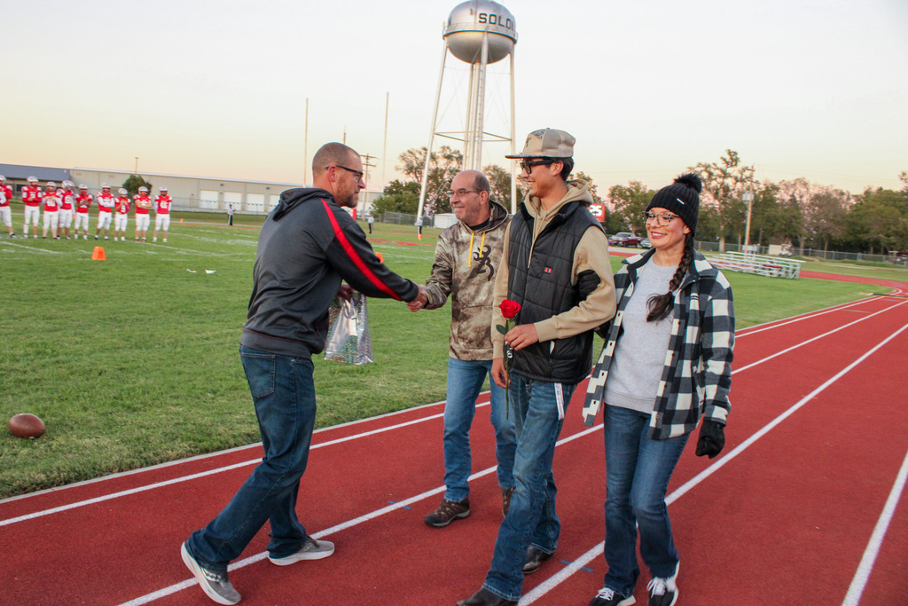 Cross Country Senior Night ceremony