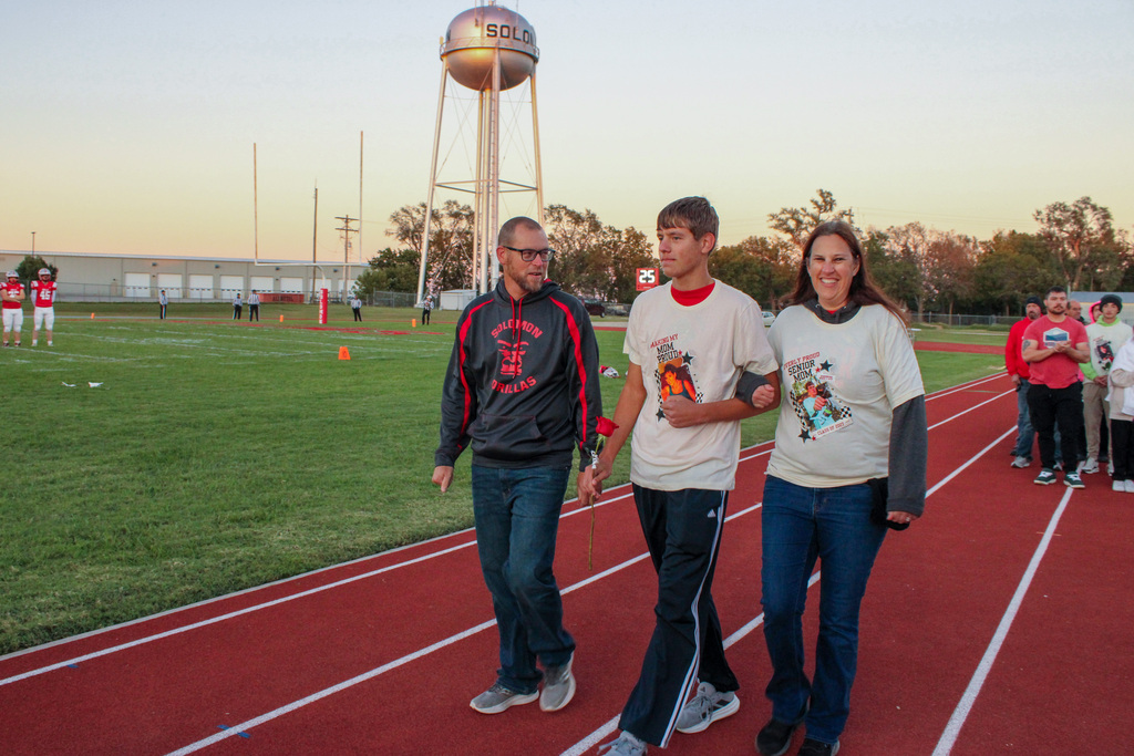 Cross Country Senior Night ceremony
