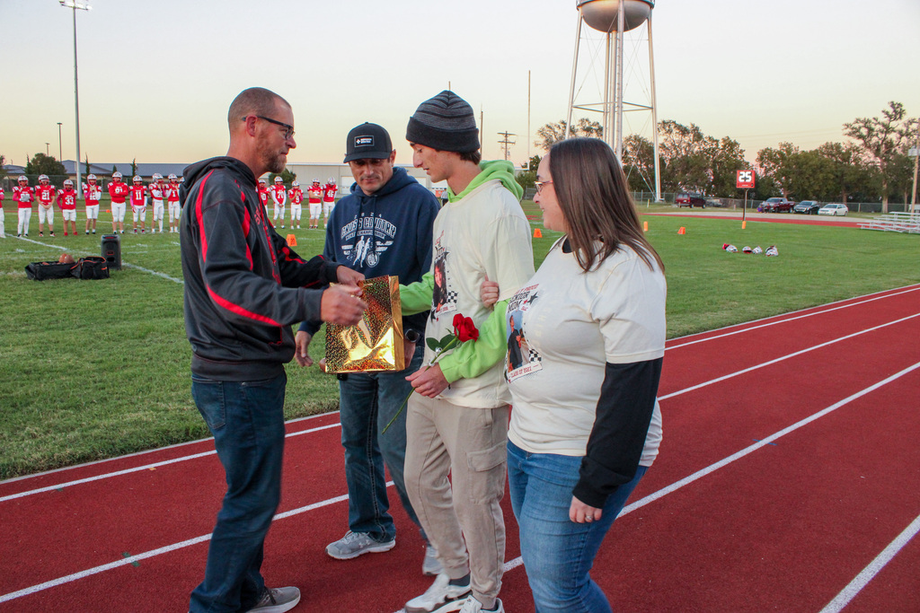 Cross Country Senior Night ceremony