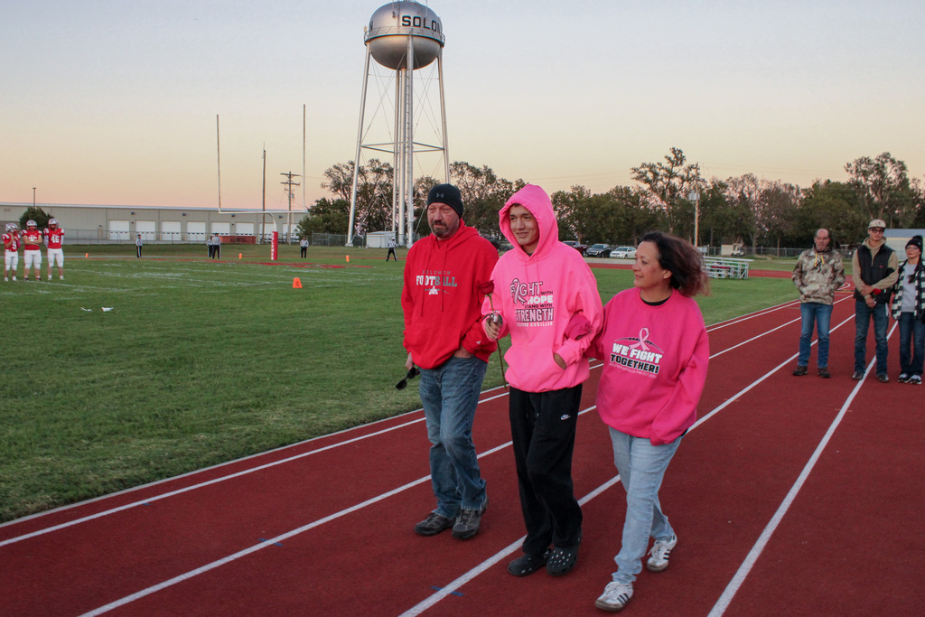 Cross Country Senior Night ceremony