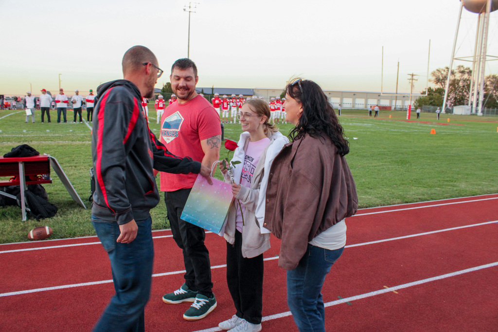 Cross Country Senior Night ceremony