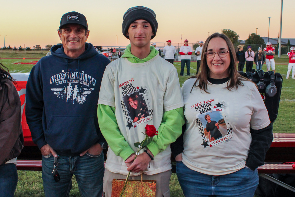 Cross Country Senior Night ceremony
