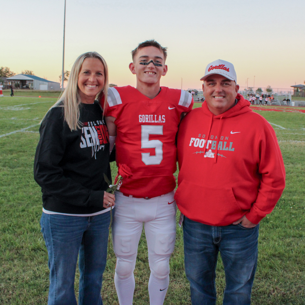 Football senior night ceremony