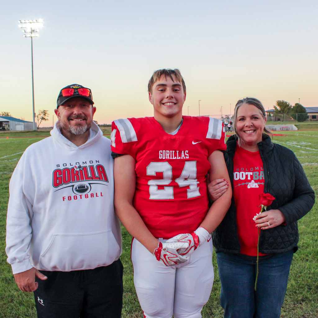 Football senior night ceremony