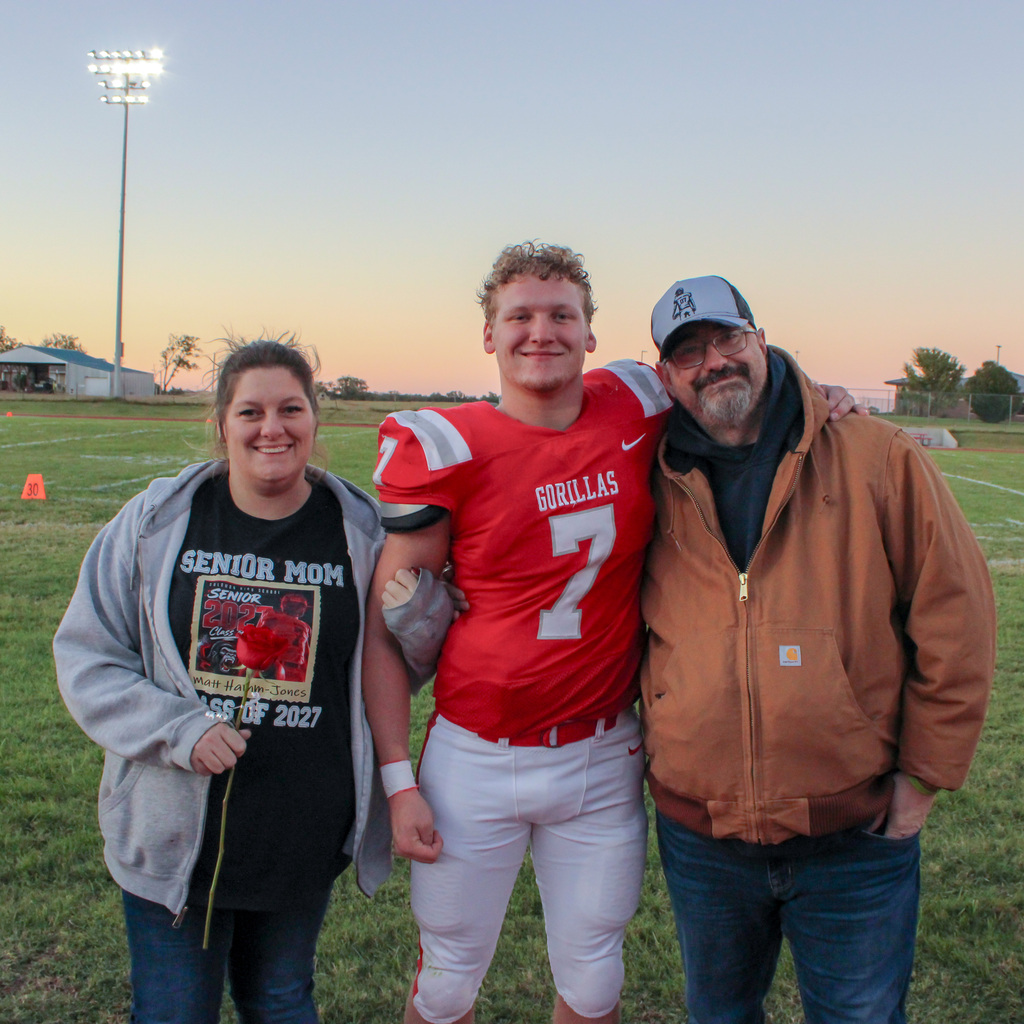 Football senior night ceremony