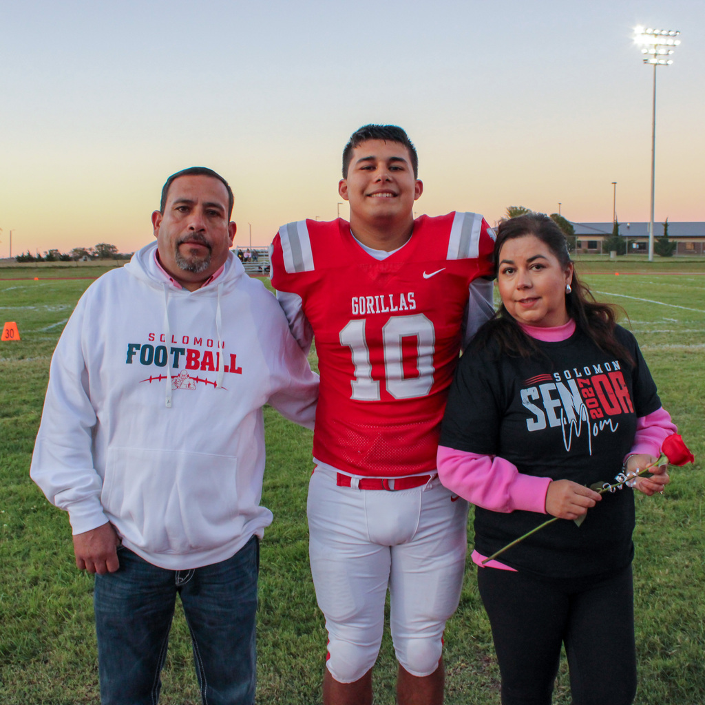 Football senior night ceremony
