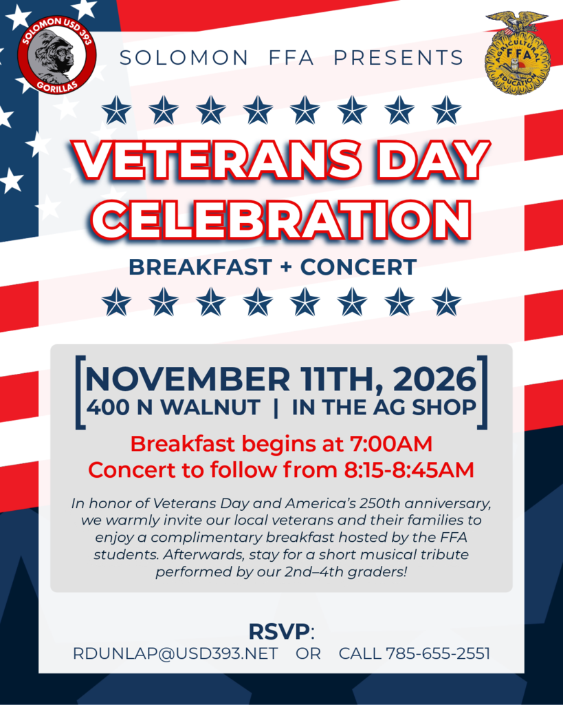 Veteran's Day Celebration advertisement