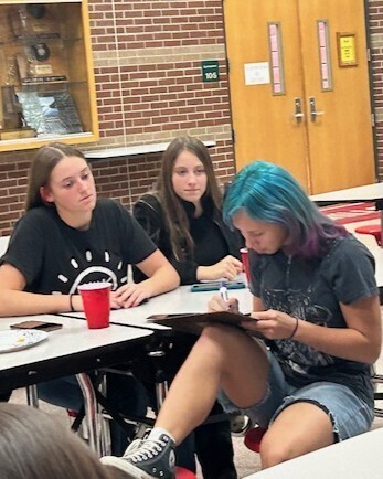 Students participating in FBLA Game