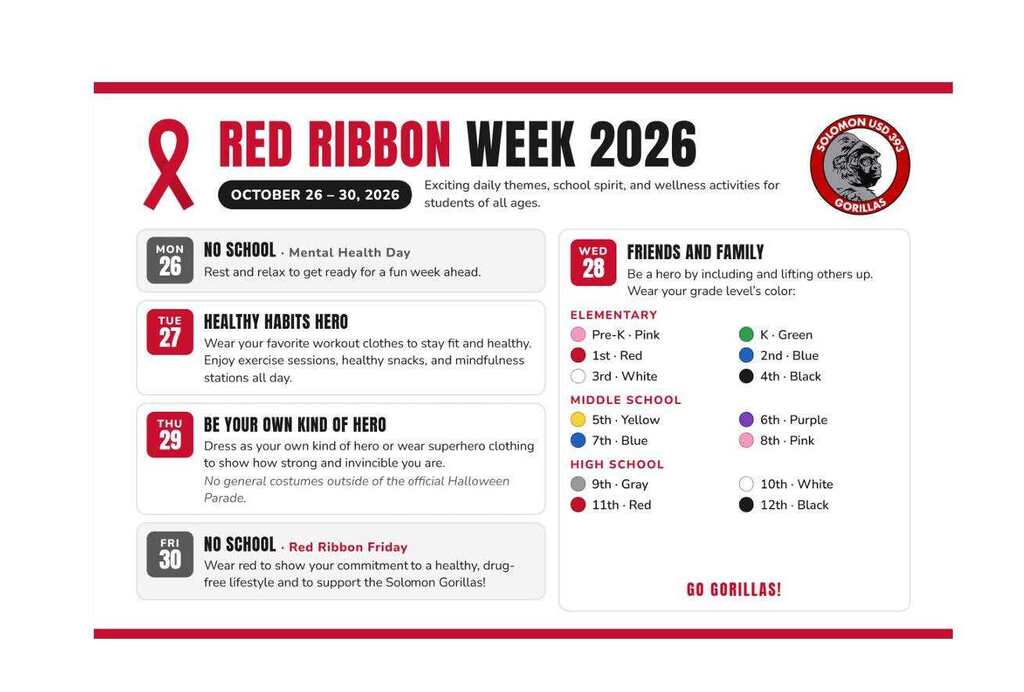 RED RIBBON WEEK!