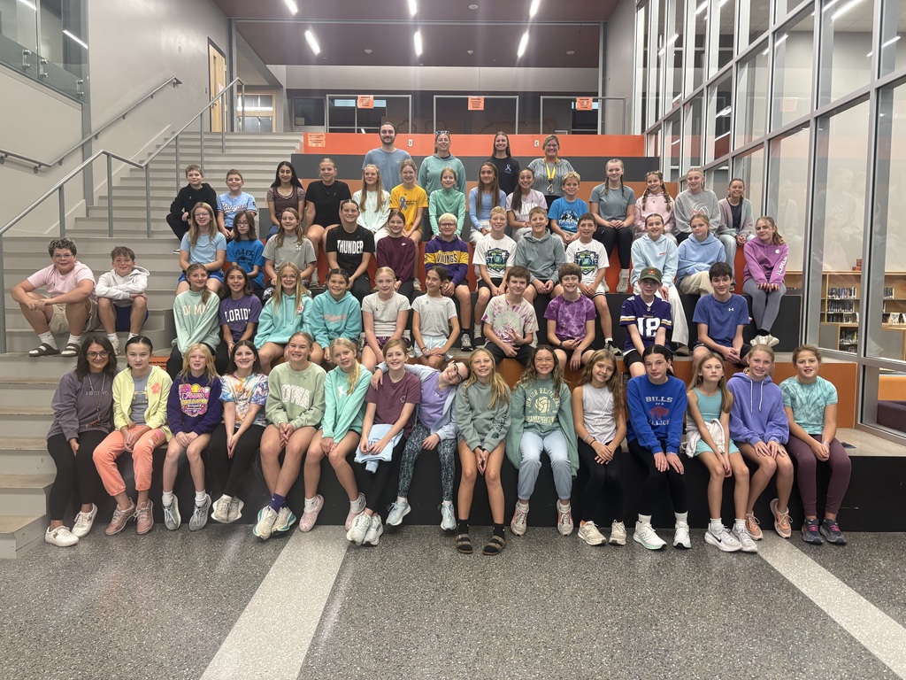 SMS Students and staff showing their support for suicide prevention wearing teal and purple. 