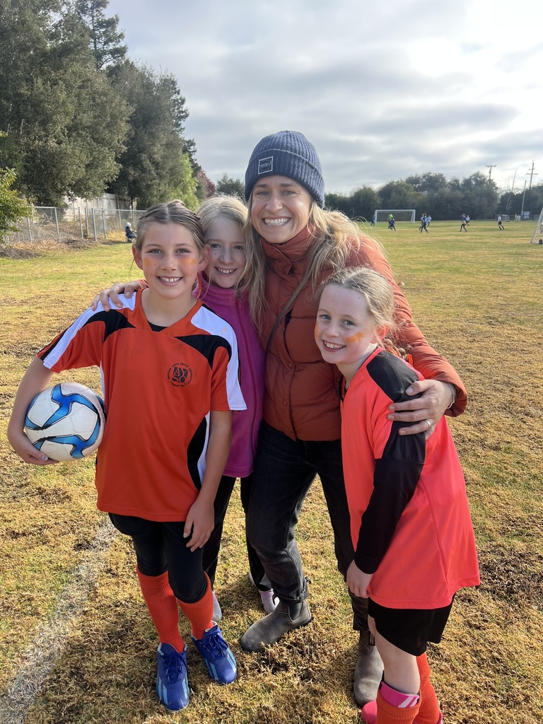 girls at a soccer game