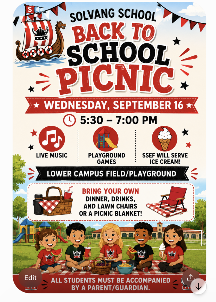 Back to School Picnic Flyer