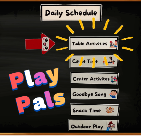 Play Pals Daily Schedule