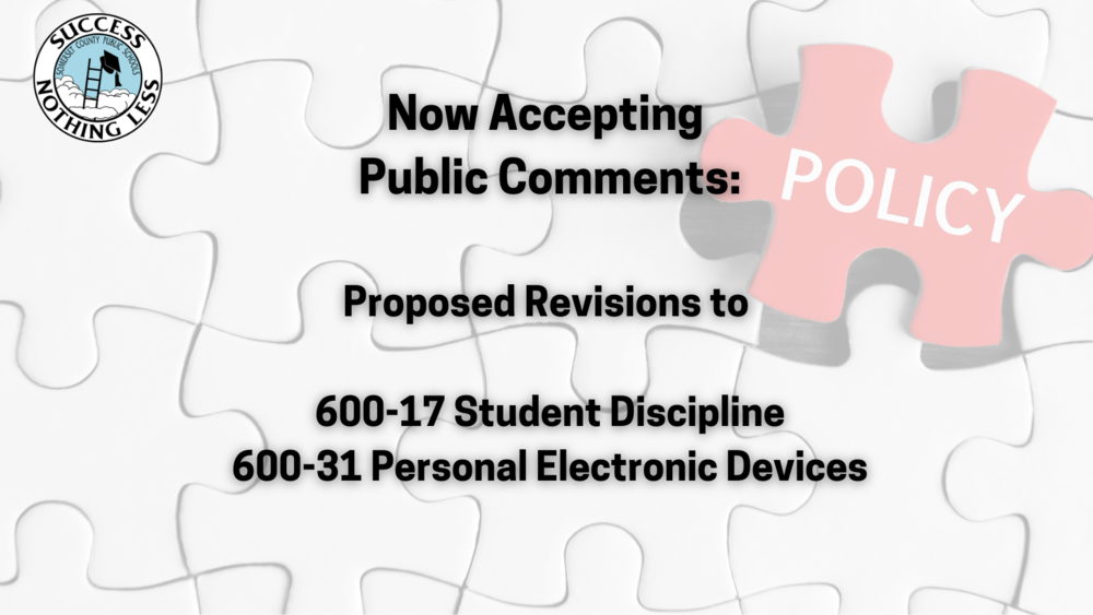 Now accepting public comments for proposed revisions to scps policy
