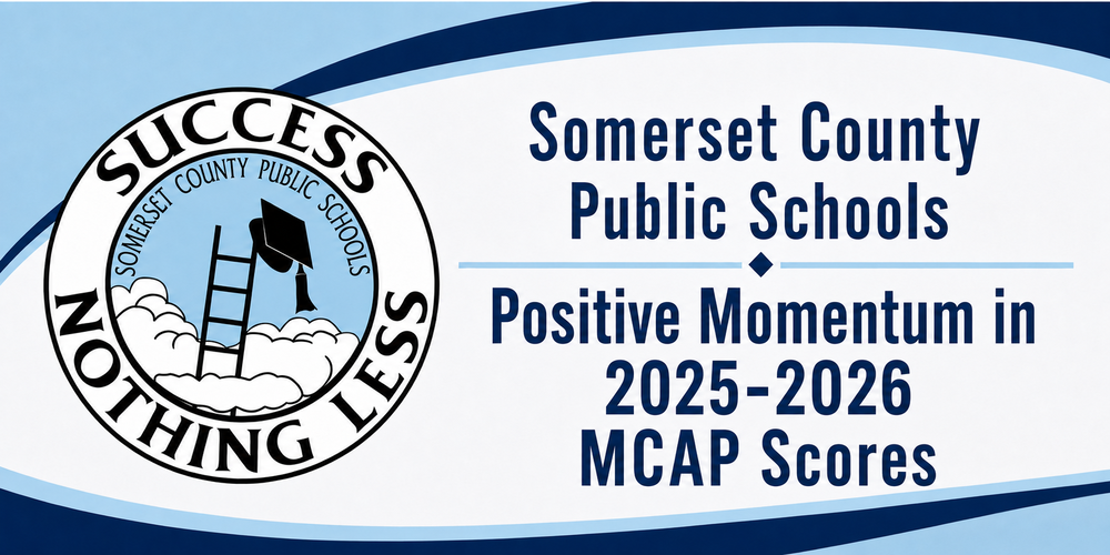 SCPS Logo with the title "Positive Momentum in 2025-2026 MCAP Scores"