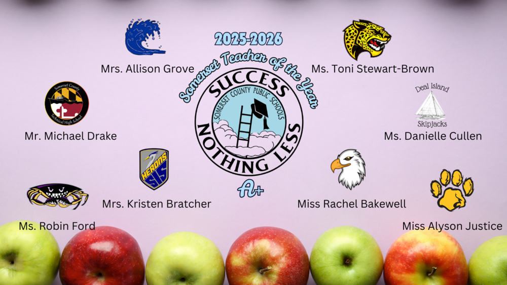 2025-2026 Somerset Teacher of the Year graphic logo header