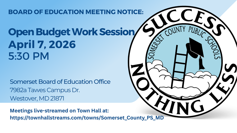 Open budget work session, april 7 2026 at 5:30 pm