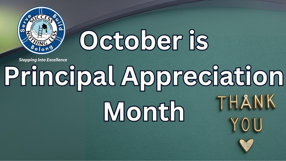October is Principal Appreciation Month